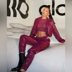 Alo Yoga Burgundy Joggers